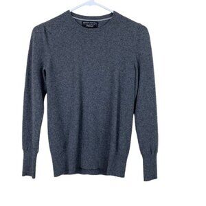 Banana Republic Flipucci Fine Italian Yarn Puff Sleeve Sweater Gray Size XS
